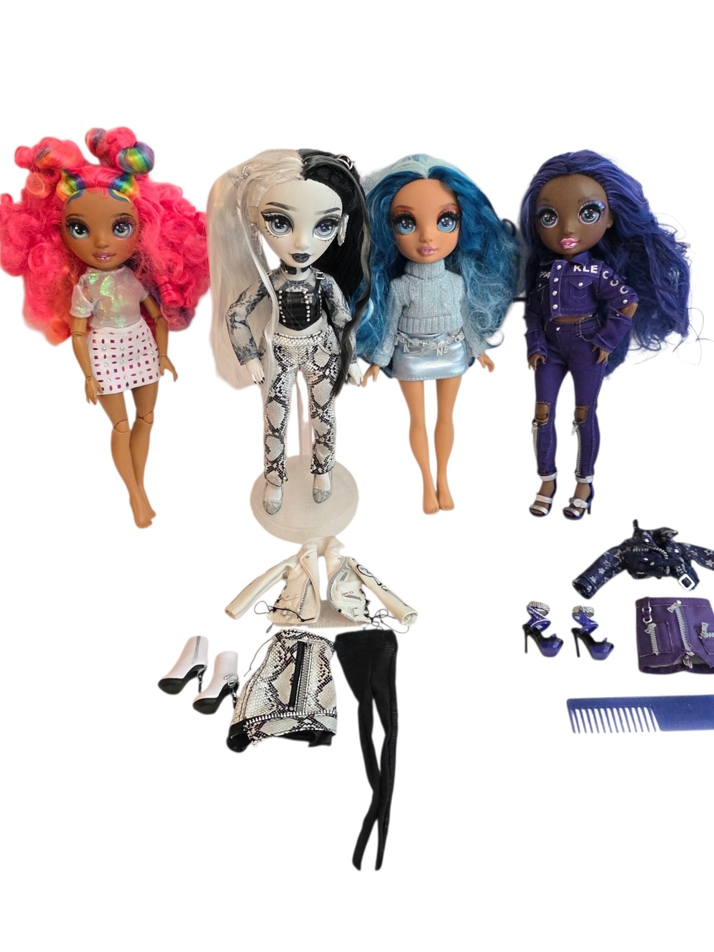 Rainbow High Fashion Doll Lot Of 4 Carmen Heather Skyler Krystal Toys Kids